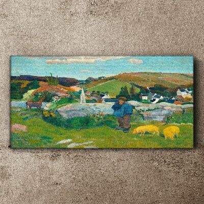 Obraz na Płótnie Swineherd Gauguin