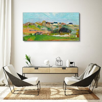 Obraz na Płótnie Krajobraz w Le Pouldu Gauguin