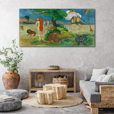 Obraz Canvas Rajski krajobraz z postaciami