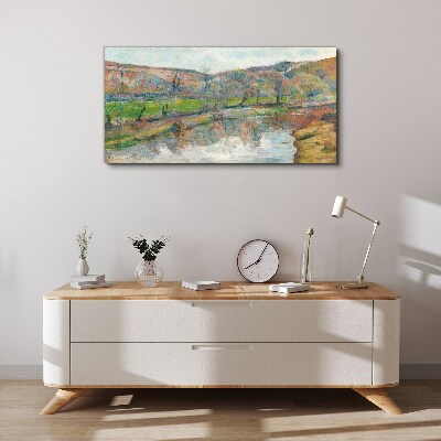 Obraz Canvas Spokojny pejzaż nad rzeką