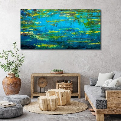 Obraz Canvas Abstrakcja Jezioro Rośliny