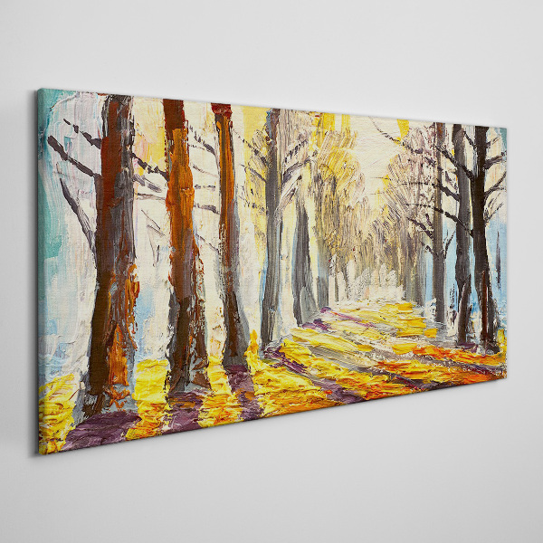 Obraz Canvas Jesienna aleja drzew