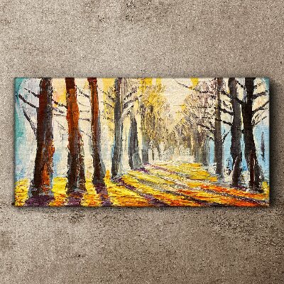 Obraz Canvas Jesienna aleja drzew