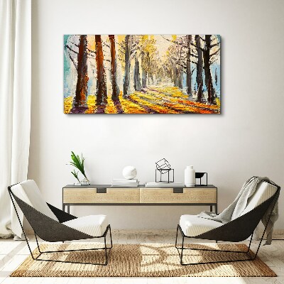 Obraz Canvas Jesienna aleja drzew