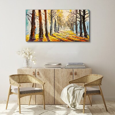 Obraz Canvas Jesienna aleja drzew
