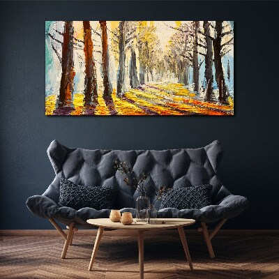 Obraz Canvas Jesienna aleja drzew