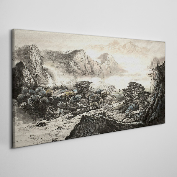 Obraz Canvas Góry Chińczycy Drzewa