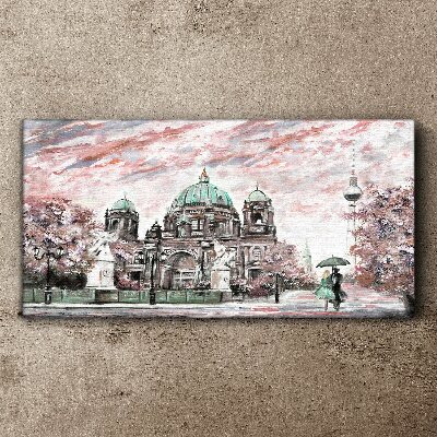 Obraz Canvas Berlińska architektura w wiosennych kolorach