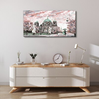 Obraz Canvas Berlińska architektura w wiosennych kolorach