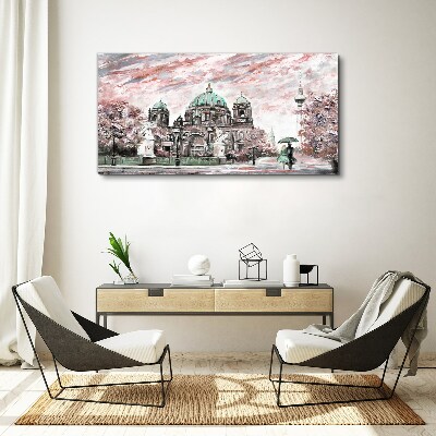 Obraz Canvas Berlińska architektura w wiosennych kolorach