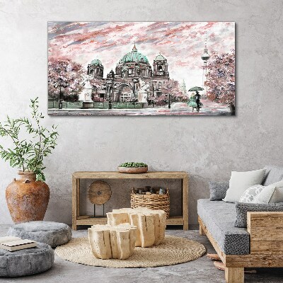 Obraz Canvas Berlińska architektura w wiosennych kolorach