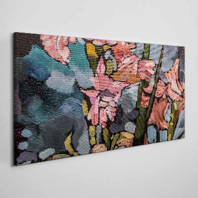 Obraz Canvas Kwiatowy pejzaż w odcieniach różu