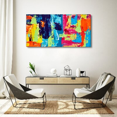 Obraz Canvas Kolorowa abstrakcja na szkle