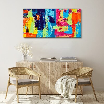 Obraz Canvas Kolorowa abstrakcja na szkle