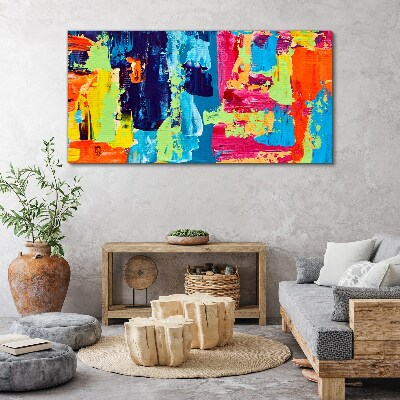 Obraz Canvas Kolorowa abstrakcja na szkle