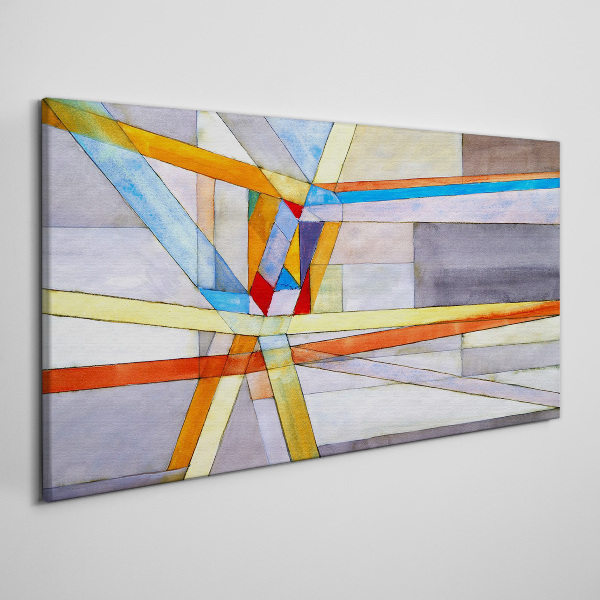 Obraz Canvas Geometria kolorowych linii