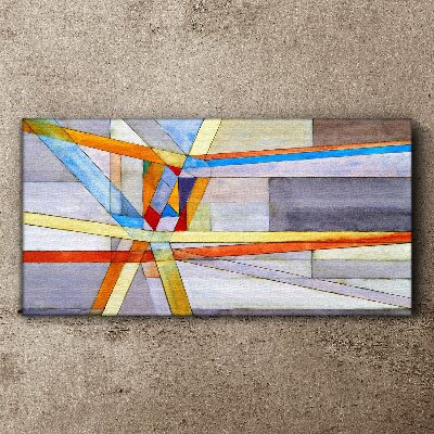 Obraz Canvas Geometria kolorowych linii