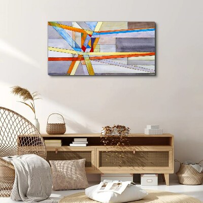 Obraz Canvas Geometria kolorowych linii