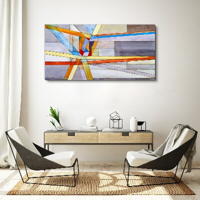 Obraz Canvas Geometria kolorowych linii