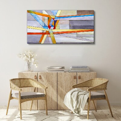 Obraz Canvas Geometria kolorowych linii
