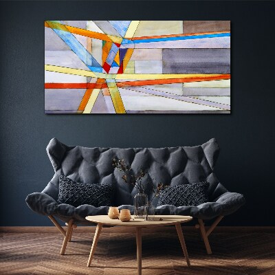 Obraz Canvas Geometria kolorowych linii