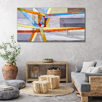 Obraz Canvas Geometria kolorowych linii