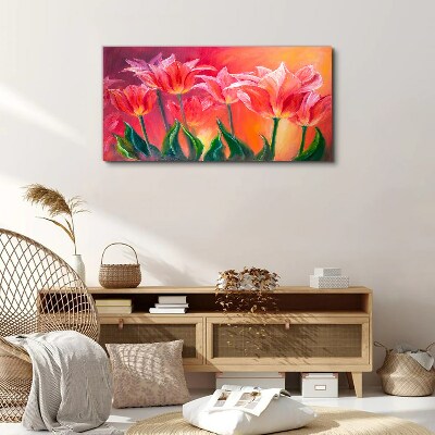 Obraz Canvas Tulipany w różowych odcieniach