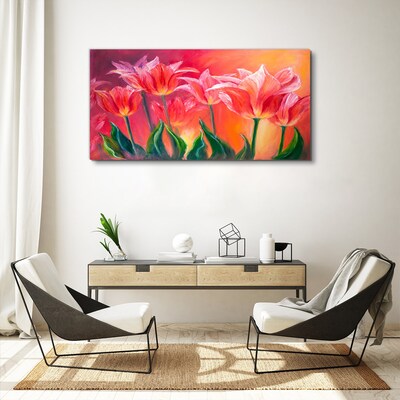 Obraz Canvas Tulipany w różowych odcieniach