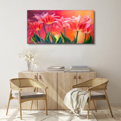 Obraz Canvas Tulipany w różowych odcieniach