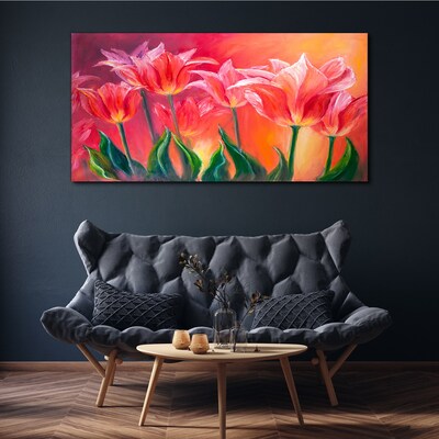 Obraz Canvas Tulipany w różowych odcieniach