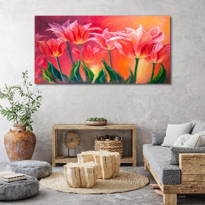 Obraz Canvas Tulipany w różowych odcieniach