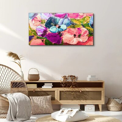 Obraz Canvas Kwiatowy zgiełk kolorów