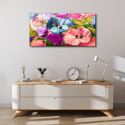 Obraz Canvas Kwiatowy zgiełk kolorów
