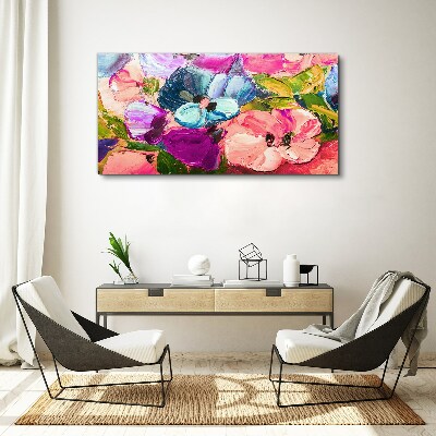 Obraz Canvas Kwiatowy zgiełk kolorów