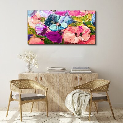 Obraz Canvas Kwiatowy zgiełk kolorów