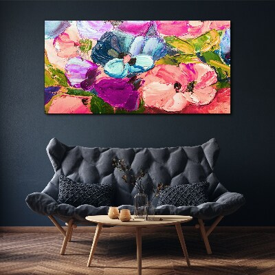 Obraz Canvas Kwiatowy zgiełk kolorów
