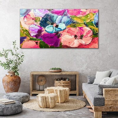 Obraz Canvas Malarstwo kwiaty
