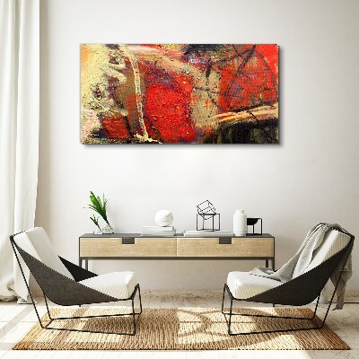 Obraz Canvas Abstrakcyjny pejzaż z intensywnymi kolorami