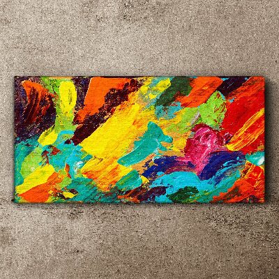 Obraz Canvas Żywe kolory w abstrakcyjnym tańcu