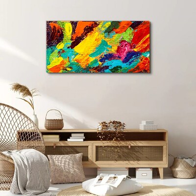 Obraz Canvas Żywe kolory w abstrakcyjnym tańcu