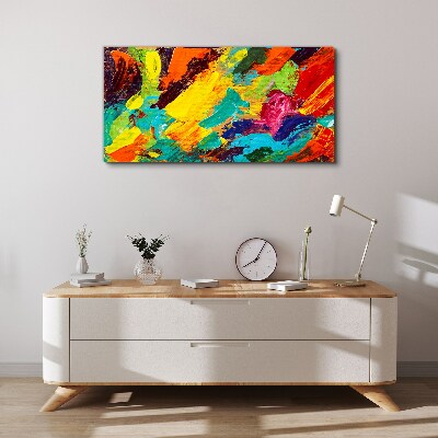 Obraz Canvas Żywe kolory w abstrakcyjnym tańcu