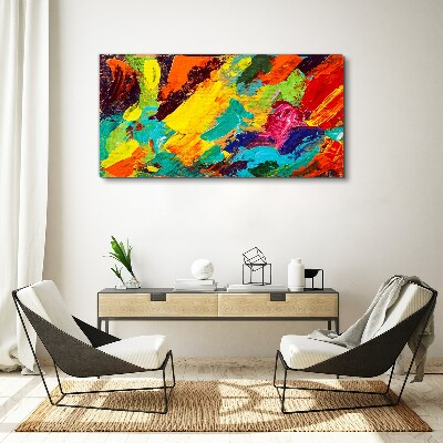 Obraz Canvas Żywe kolory w abstrakcyjnym tańcu