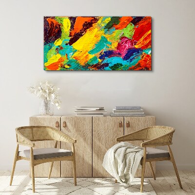 Obraz Canvas Żywe kolory w abstrakcyjnym tańcu