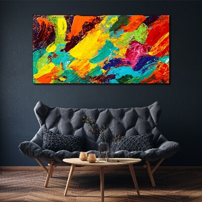 Obraz Canvas Żywe kolory w abstrakcyjnym tańcu