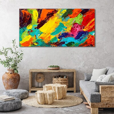 Obraz Canvas Żywe kolory w abstrakcyjnym tańcu