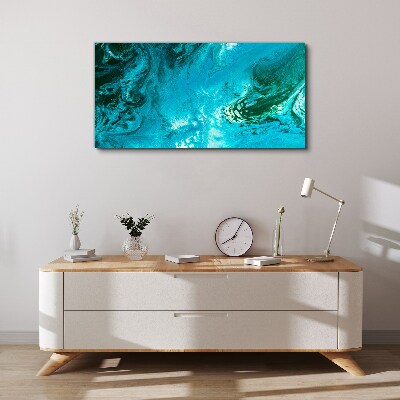 Obraz Canvas Oceaniczne fale w błękicie