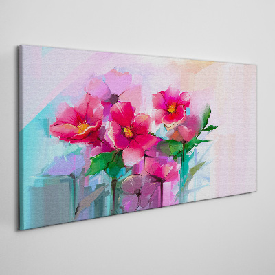 Obraz Canvas Kwiatowy taniec w pastelowych barwach