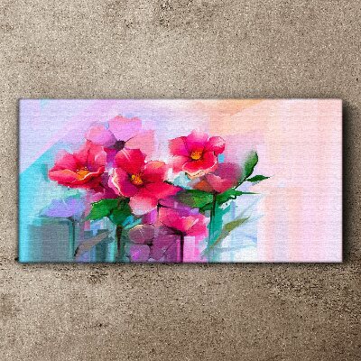 Obraz Canvas Kwiatowy taniec w pastelowych barwach