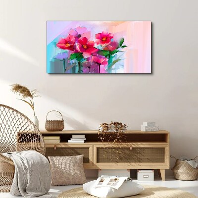 Obraz Canvas Kwiatowy taniec w pastelowych barwach