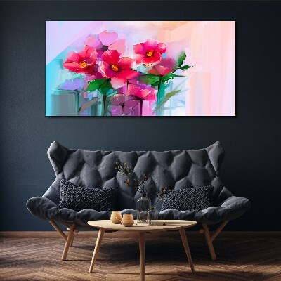 Obraz Canvas Kwiatowy taniec w pastelowych barwach
